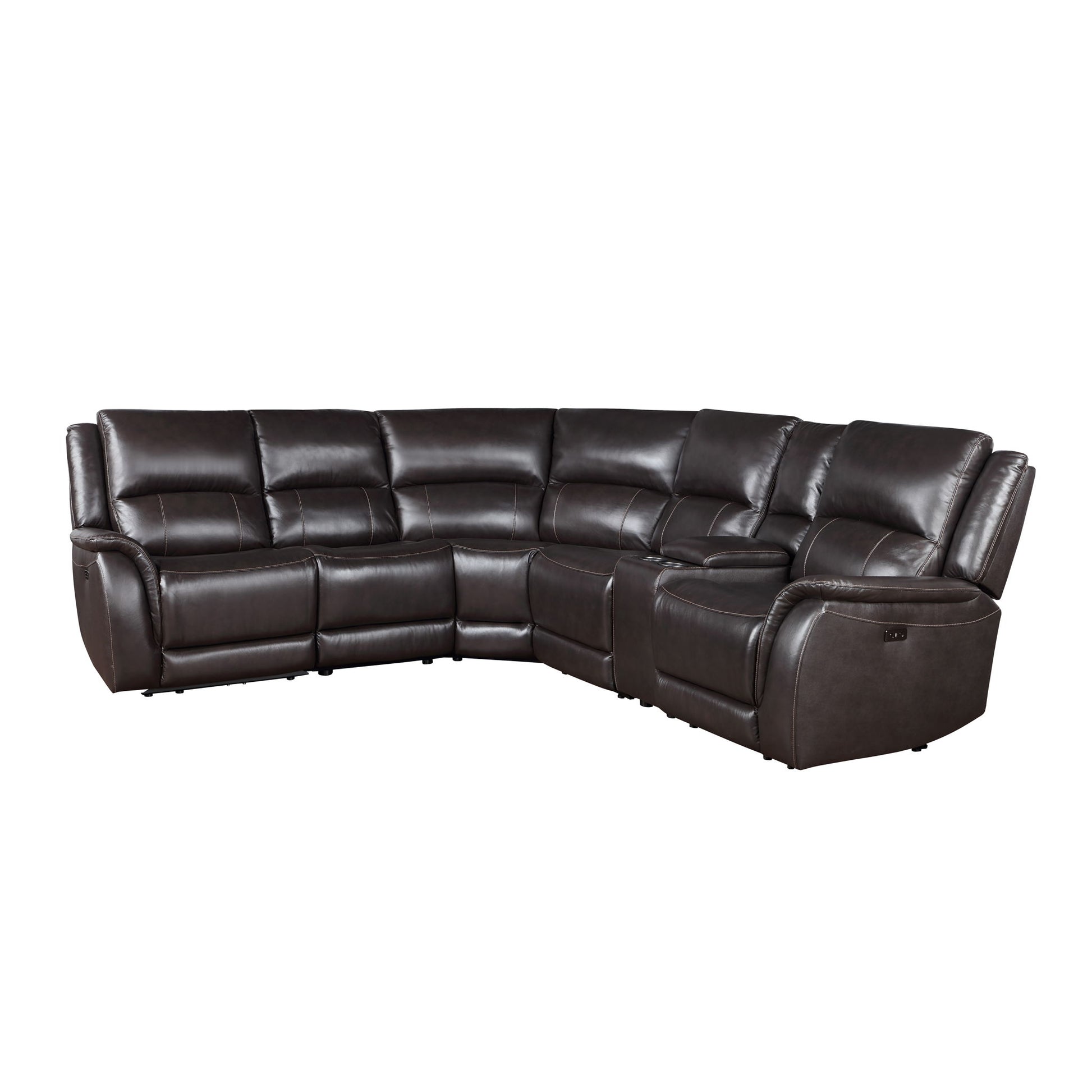 Alexandria - Leather Power Sectional - Hornell Furniture Outlet