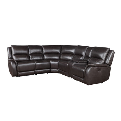 Alexandria - Leather Power Sectional - Hornell Furniture Outlet