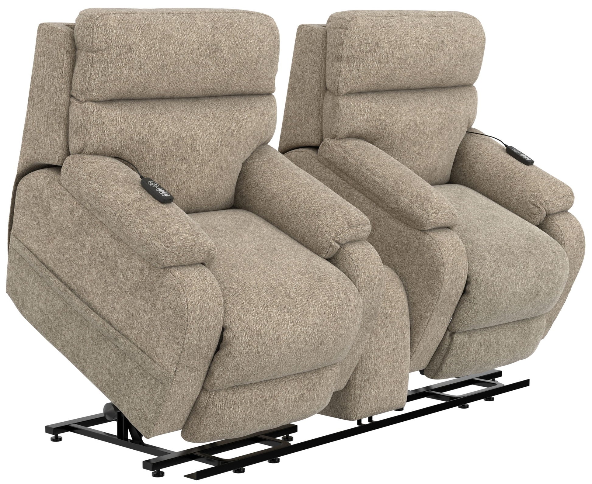 Regenerator - Dual Lift Power Headrest Console Loveseat With CR3 Heat/Massage/Lumbar/Zero Gravity - Hornell Furniture Outlet