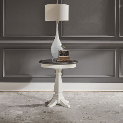 Allyson Park - Chair Side Table - White - Hornell Furniture Outlet