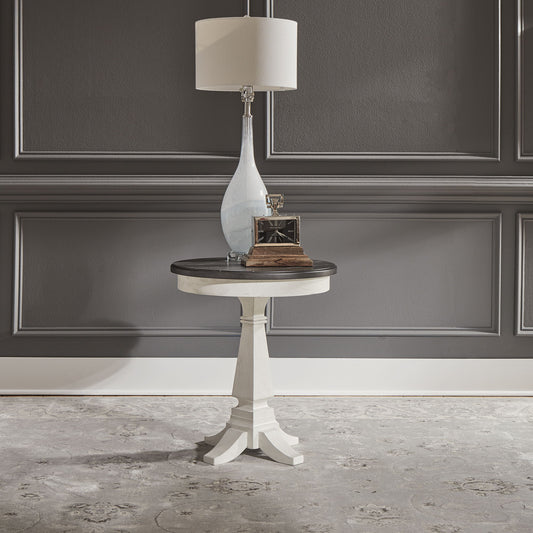 Allyson Park - Chair Side Table - White - Hornell Furniture Outlet