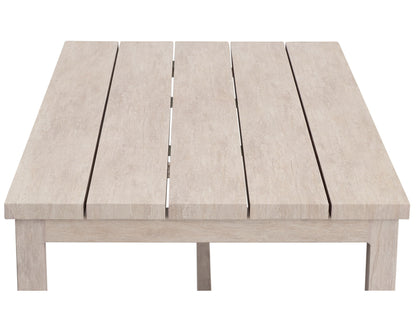 Blakley - Outdoor Aluminum Coffee Table - White - Hornell Furniture Outlet