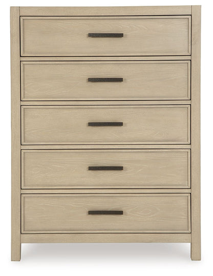 Calmoro - Five Drawer Chest - Gray - Hornell Furniture Outlet