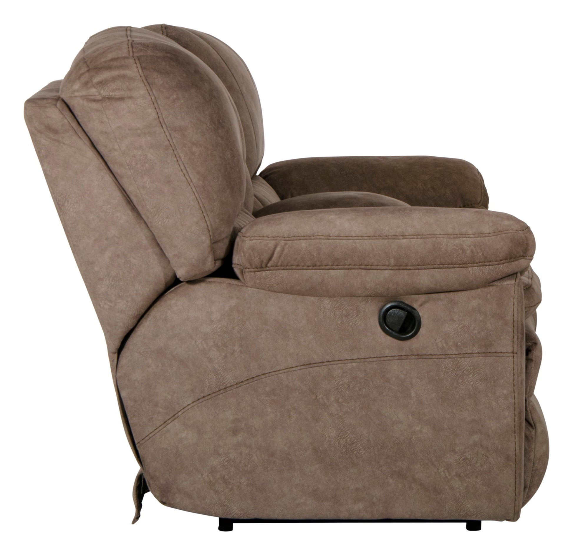 Reyes - Lay Flat Reclining Console Loveseat With Storage & Cupholders - Hornell Furniture Outlet