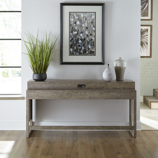 Bartlett Field - Console Bar Table - Gray - Hornell Furniture Outlet