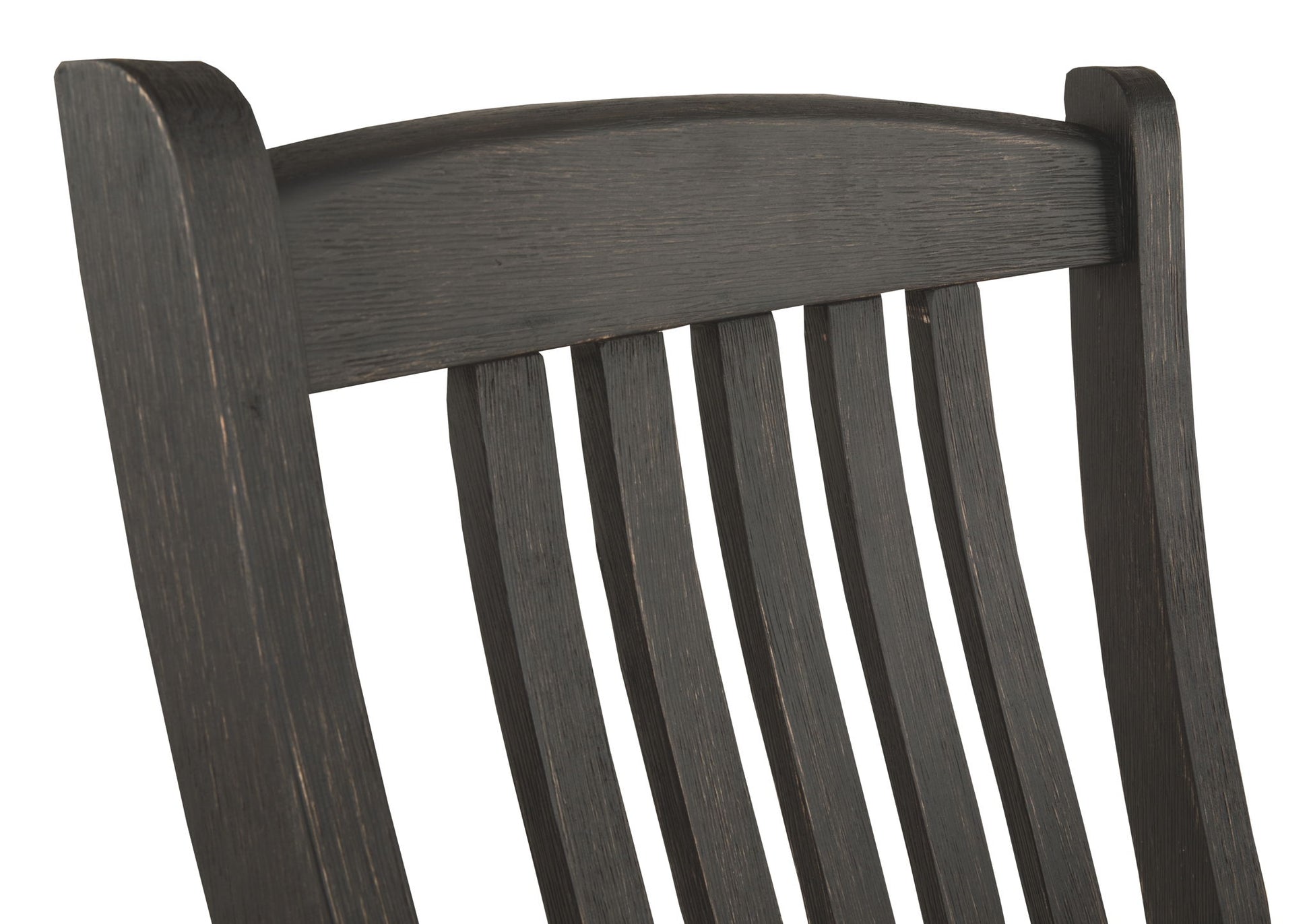 Tyler Creek - Black / Grayish Brown - Dining UPH Side Chair (Set of 2) - Slatback - Hornell Furniture Outlet