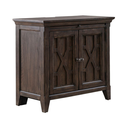 Paradise Valley - 2 Door Bedside Chest With Charging Station - Dark Brown - Hornell Furniture Outlet