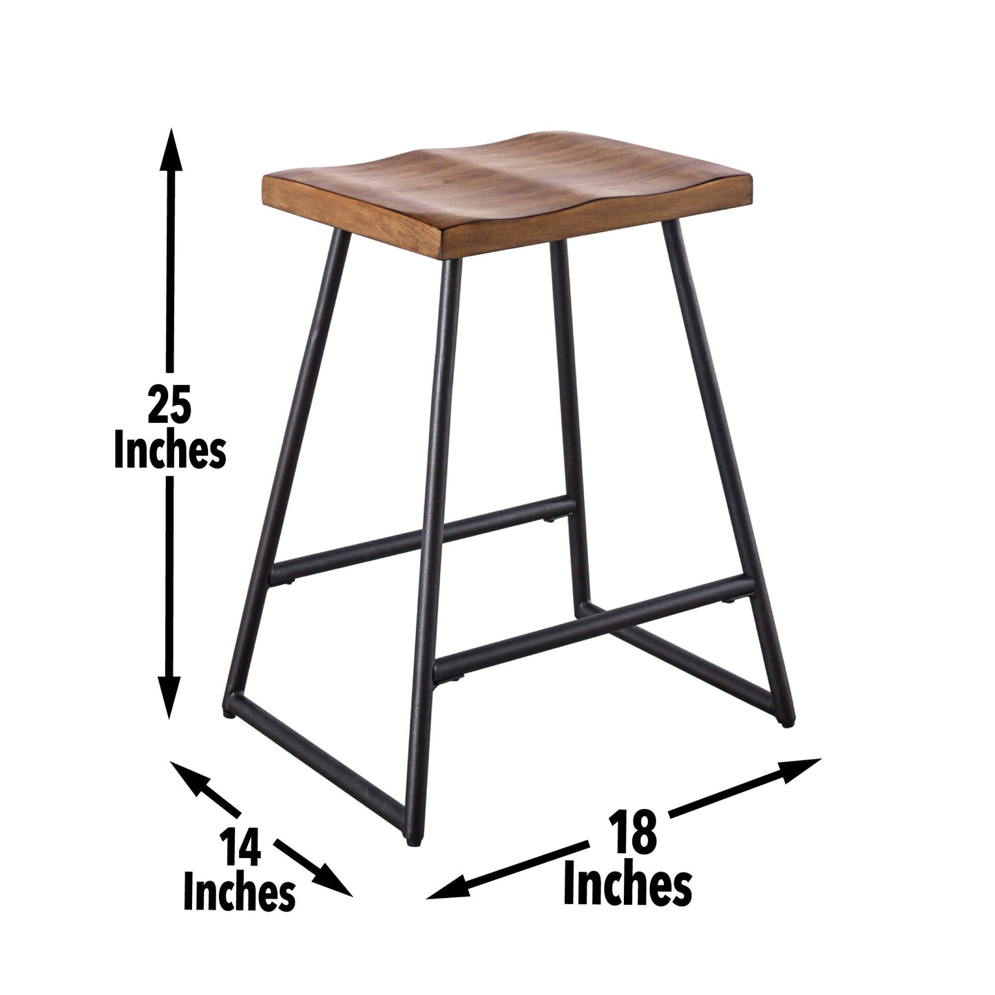 Landon - Counter Stool (Set of 2) - Light Brown - Hornell Furniture Outlet