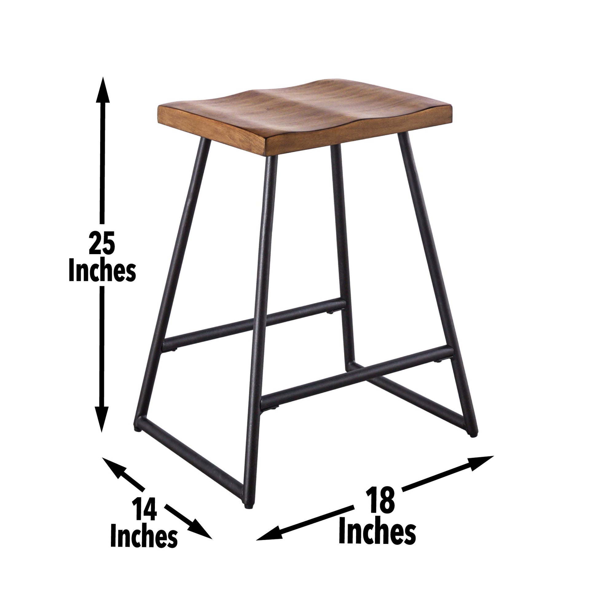 Landon - Counter Stool (Set of 2) - Light Brown - Hornell Furniture Outlet