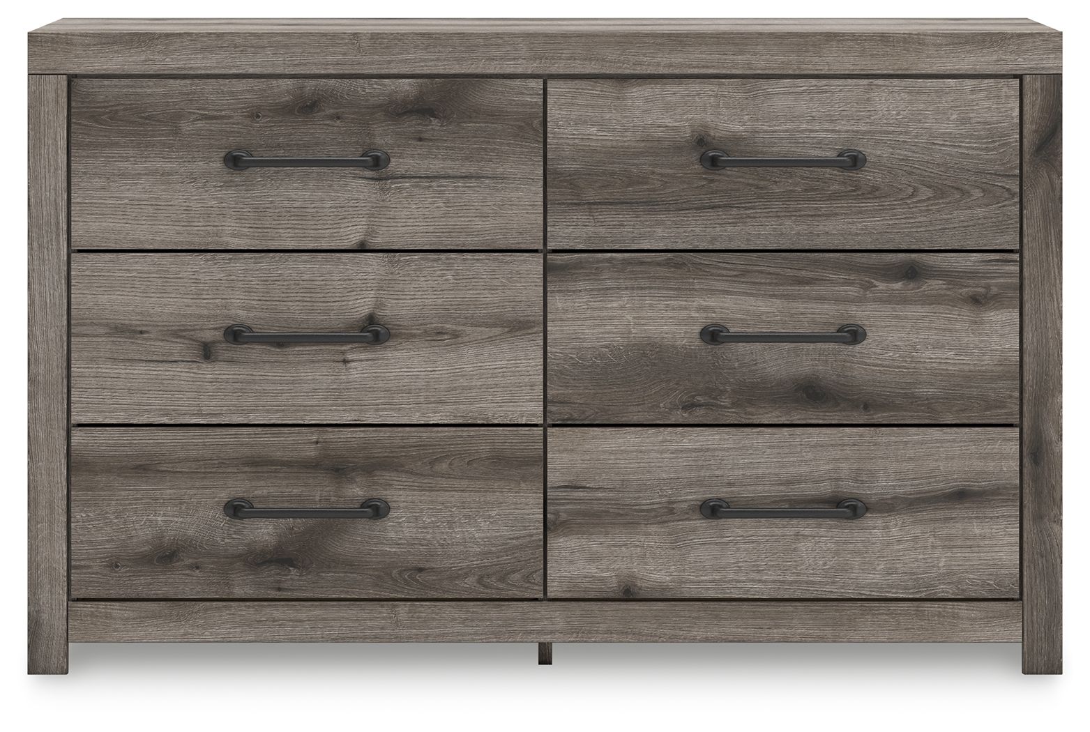 Graystorm - Brown Gray - Six Drawer Dresser - Hornell Furniture Outlet
