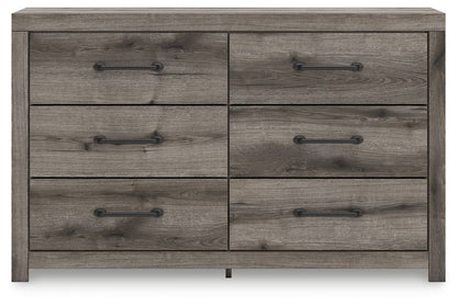 Graystorm - Brown Gray - Six Drawer Dresser - Hornell Furniture Outlet