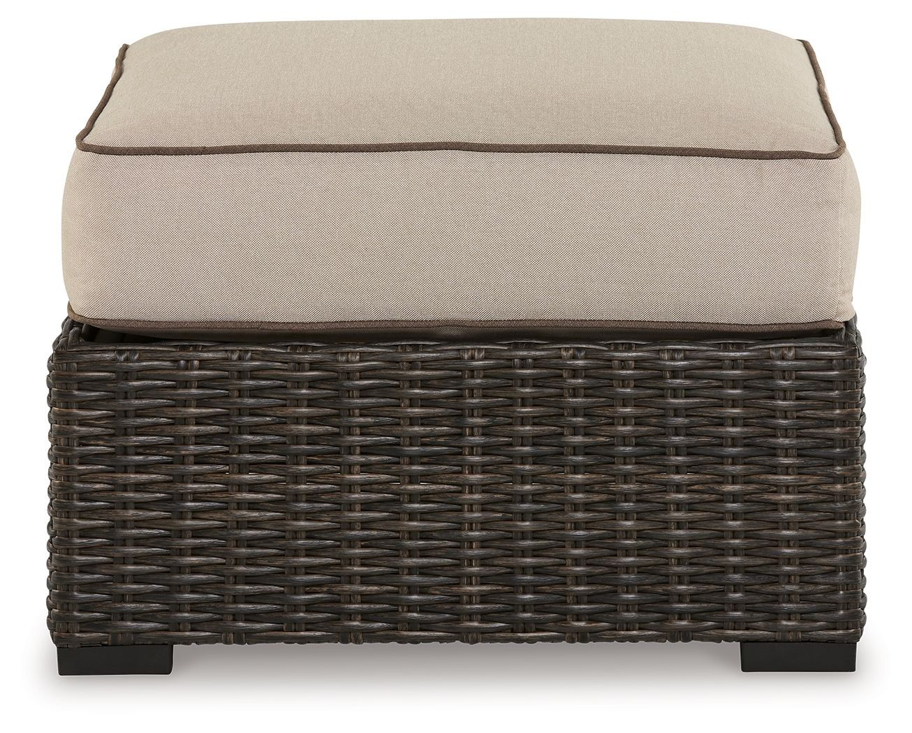 Coastline Bay - Brown - Ottoman With Cushion - Hornell Furniture Outlet