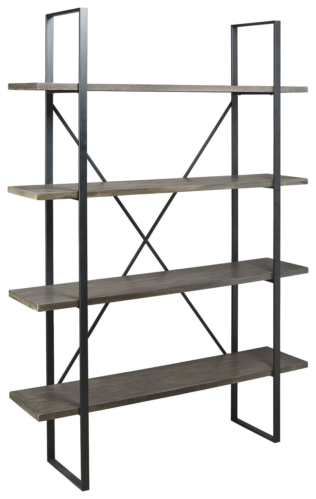 Gilesgrove - Black / Gray - Bookcase - Hornell Furniture Outlet