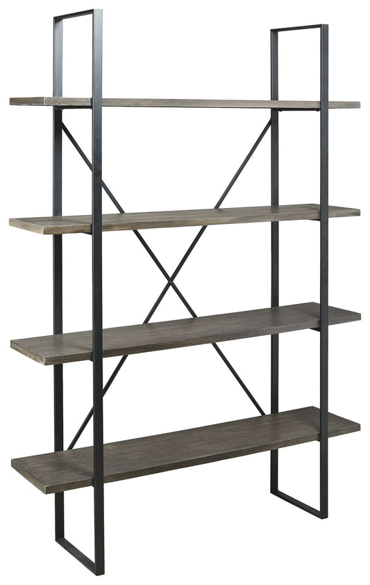 Gilesgrove - Black / Gray - Bookcase - Hornell Furniture Outlet