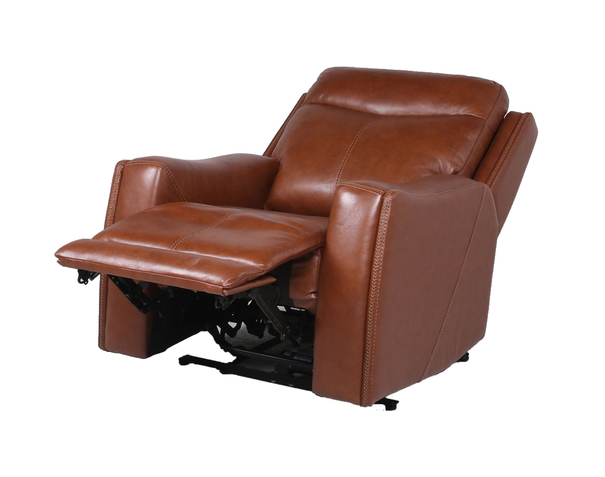 Natalia - Recliner Dual Power Coach - Dark Brown - Hornell Furniture Outlet