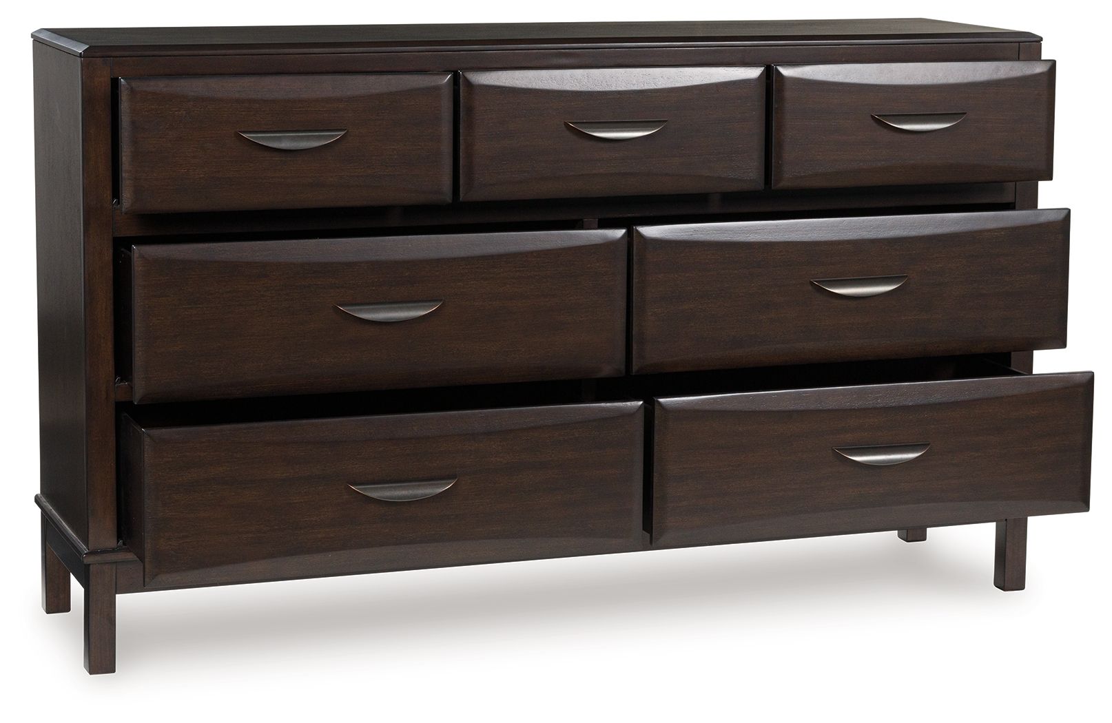 Vanmore - Dark Brown - Dresser - Hornell Furniture Outlet