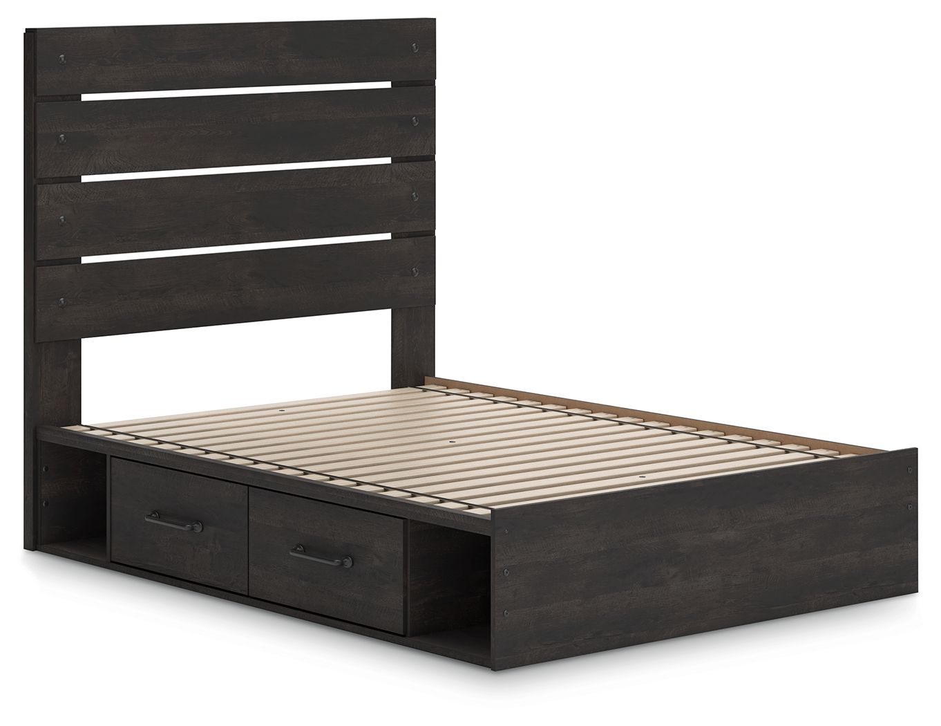 Hollivern - Panel Bed With Storage - Hornell Furniture Outlet