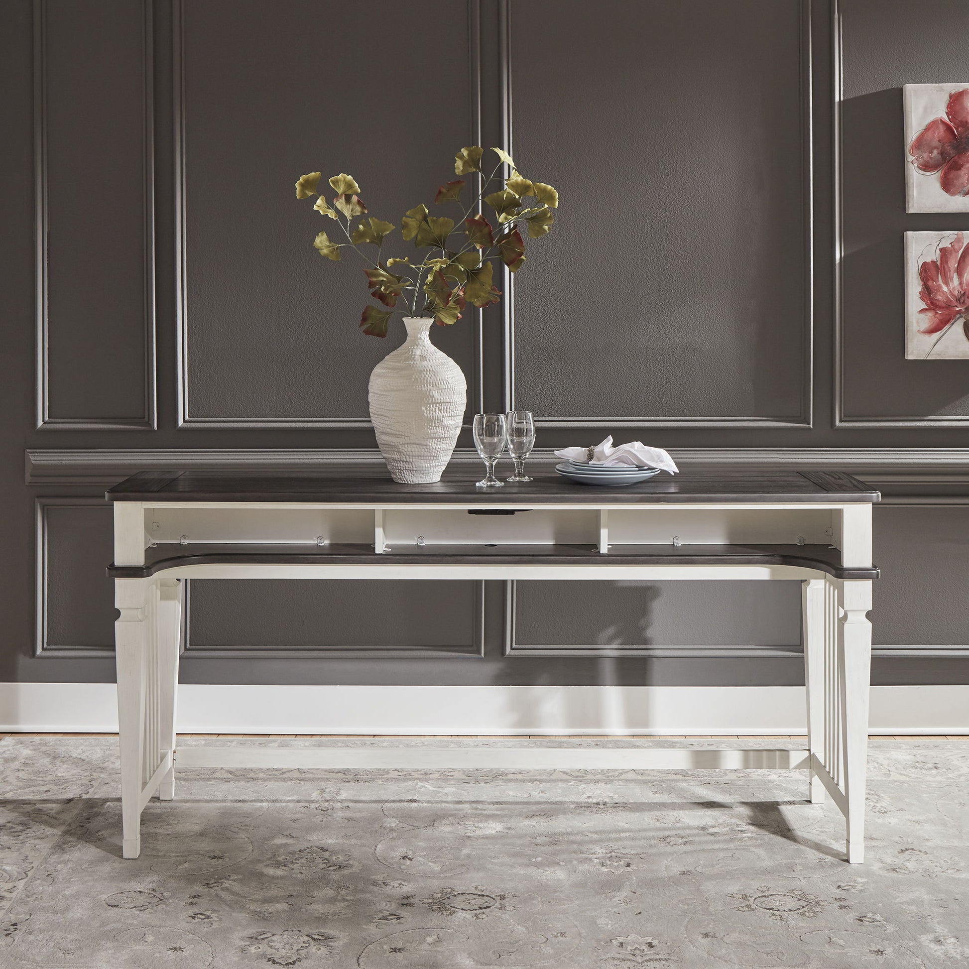 Allyson Park - 4 Piece Dining Room Set - White - Hornell Furniture Outlet
