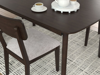 Mallenette - Dining Room Table Set (Set of 5) - Merlot - Hornell Furniture Outlet