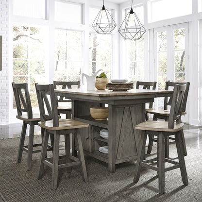 Lindsey Farm - Gathering Table Set - Hornell Furniture Outlet
