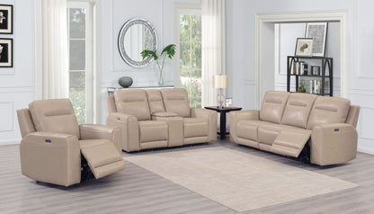 Doncella - Dual Power Reclining Chair - Sand - Hornell Furniture Outlet