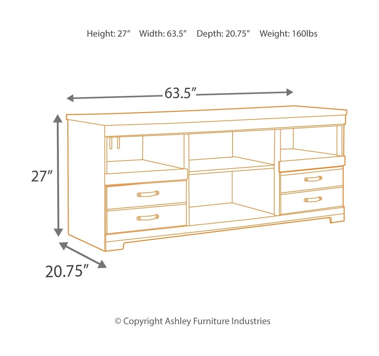 Trinell - Entertainment Center - Hornell Furniture Outlet