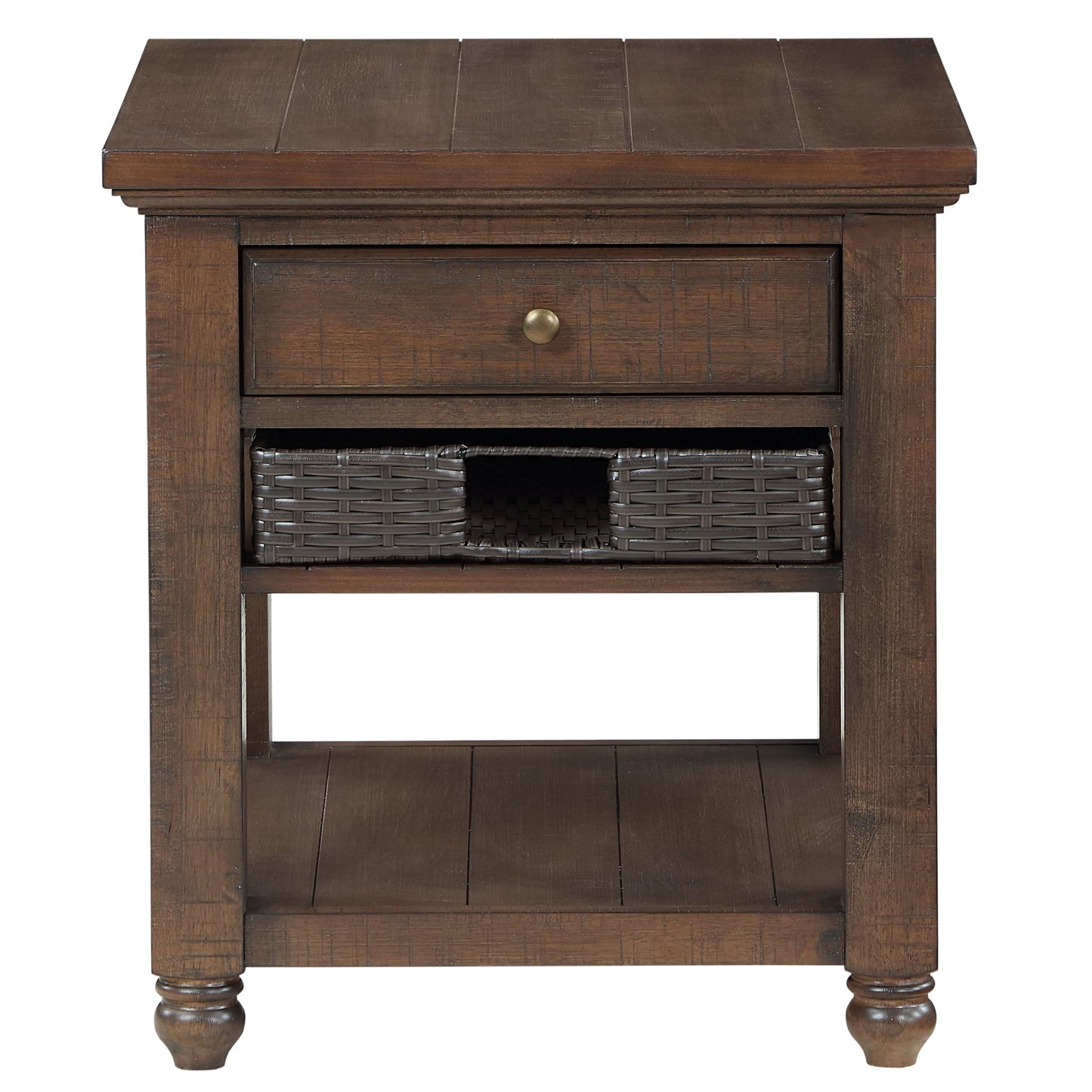 Oliver - 3 Piece Table Set - Brown - Hornell Furniture Outlet