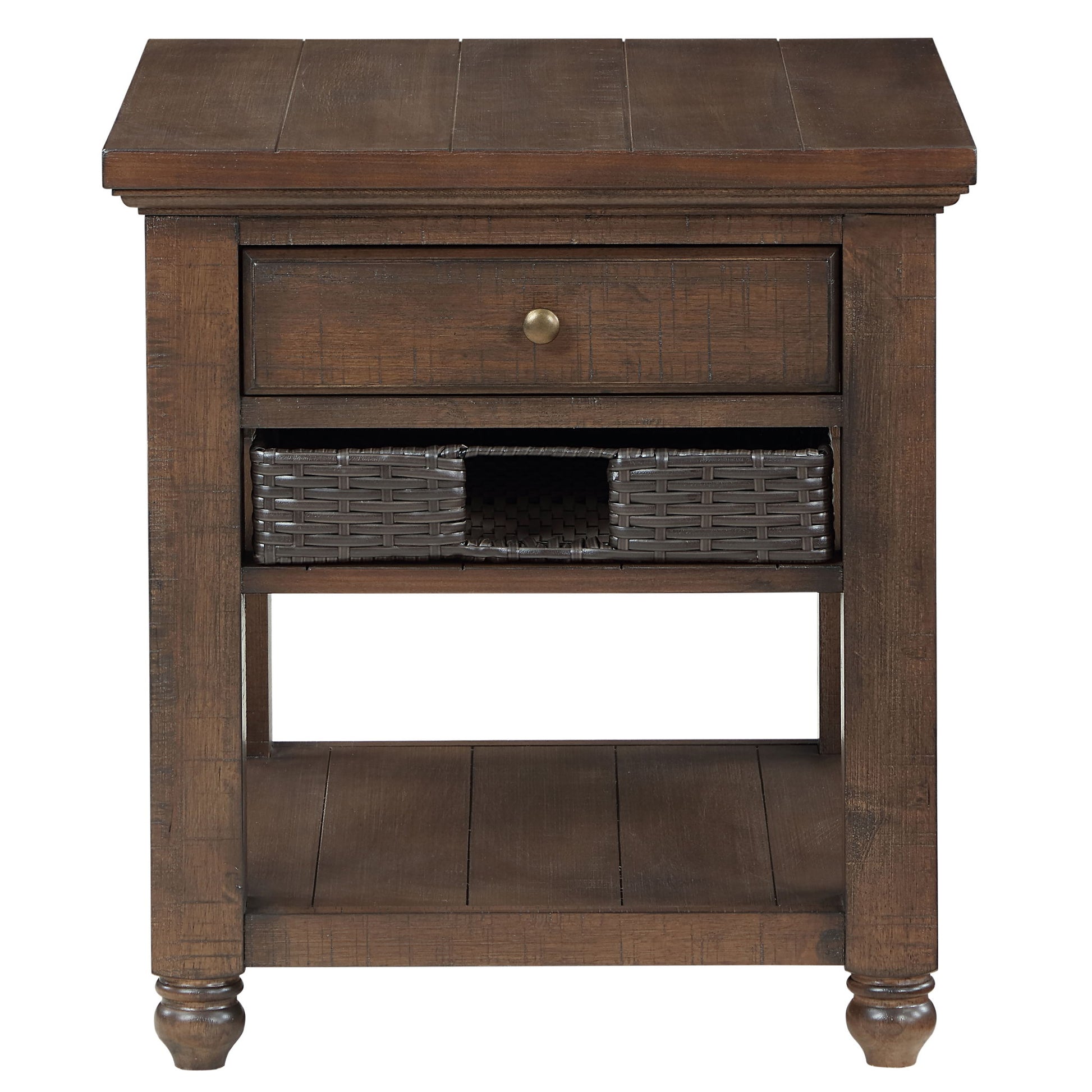 Oliver - 3 Piece Table Set - Brown - Hornell Furniture Outlet