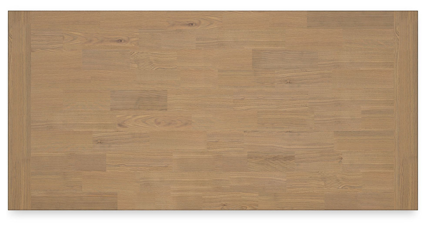 Ashbryn - White / Natural - Rectangular Dining Room Table - Hornell Furniture Outlet