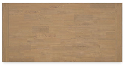 Ashbryn - White / Natural - Rectangular Dining Room Table - Hornell Furniture Outlet