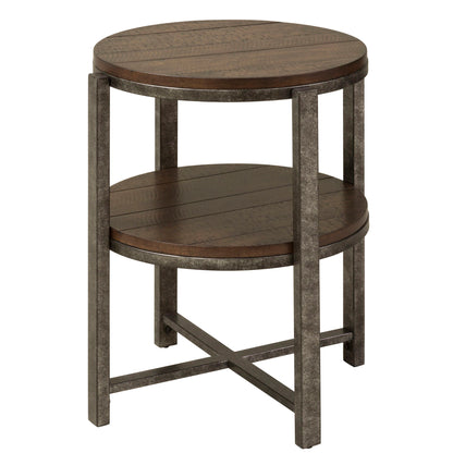 Breckinridge - Round End Table - Dark Brown - Hornell Furniture Outlet