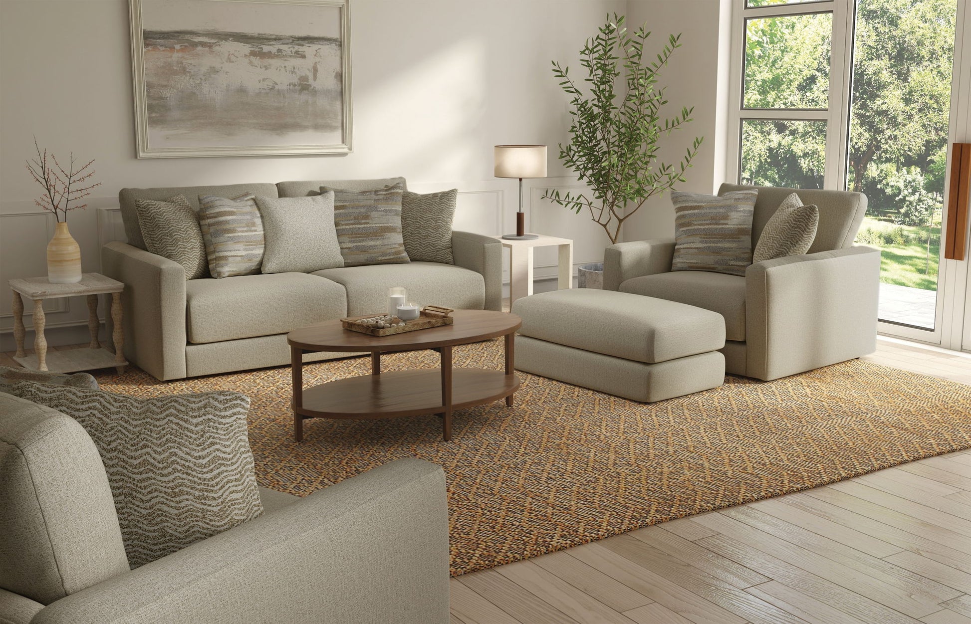 Amelia - Sofa - Sand - Hornell Furniture Outlet