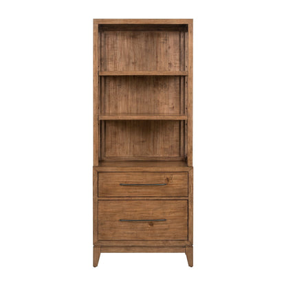 Shaker Lakes - Lateral File Bookcase - Harvest Brown - Hornell Furniture Outlet
