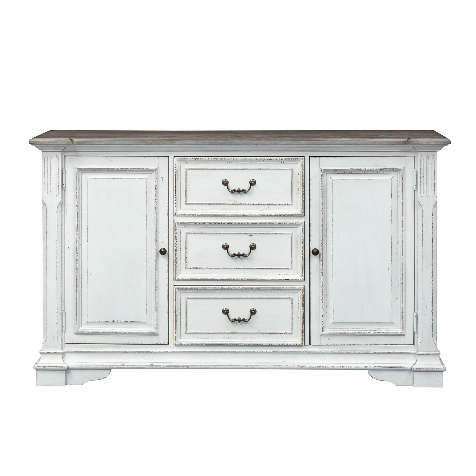 Abbey Park - Buffet - White - Hornell Furniture Outlet