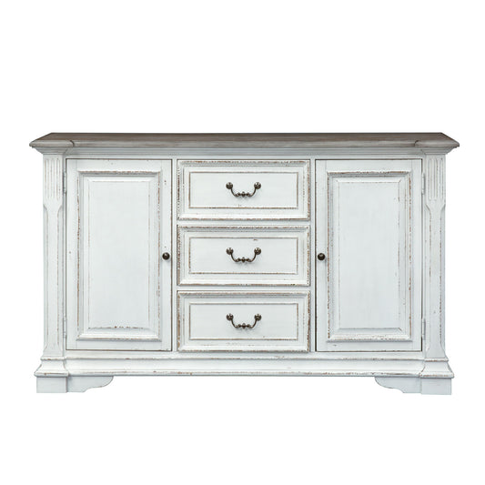 Abbey Park - Buffet - White - Hornell Furniture Outlet