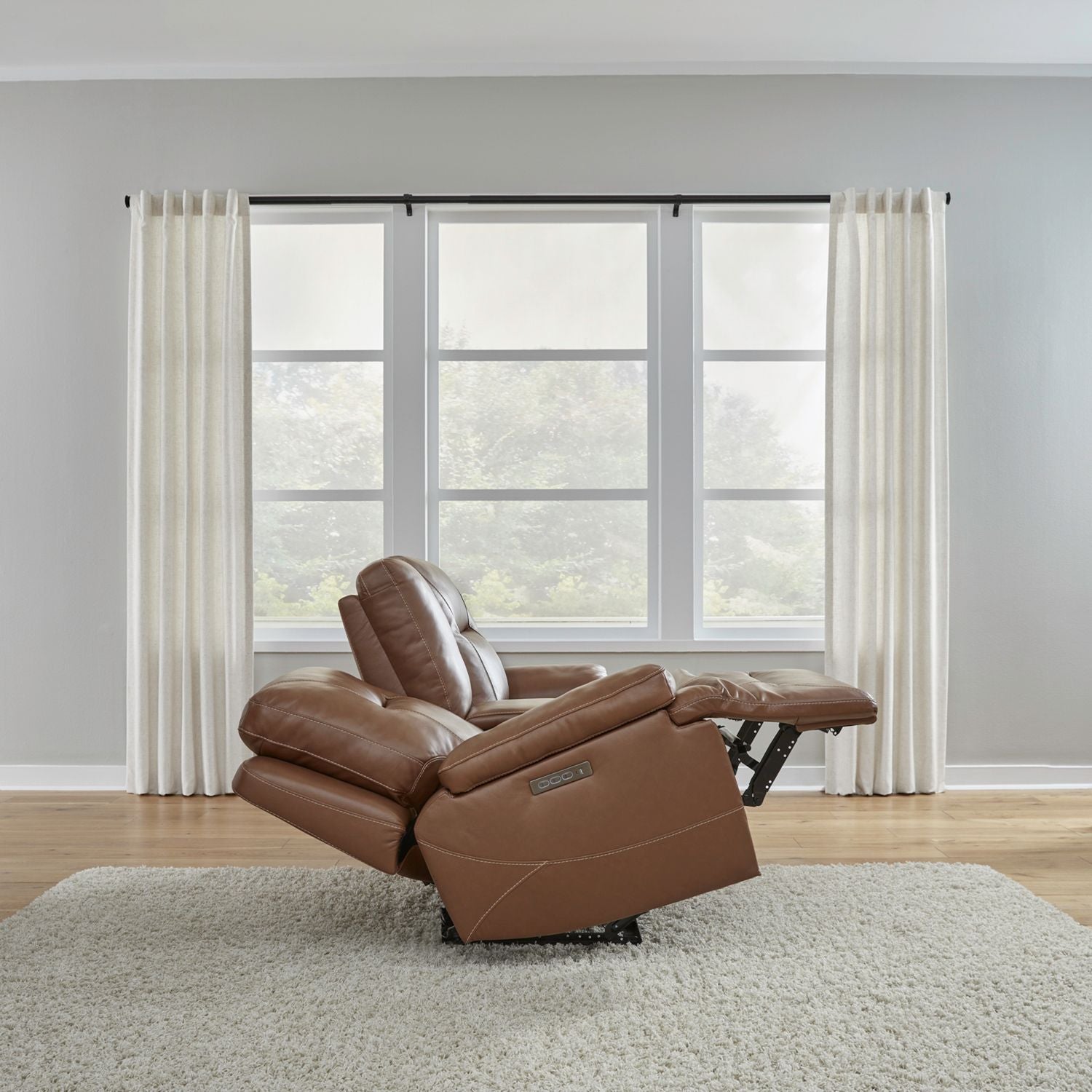 Cameron - Loveseat With Console P3 & ZG - Saddle - Hornell Furniture Outlet