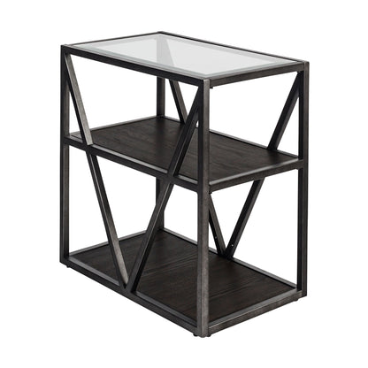 Arista - Chair Side Table - Dark Gray - Hornell Furniture Outlet