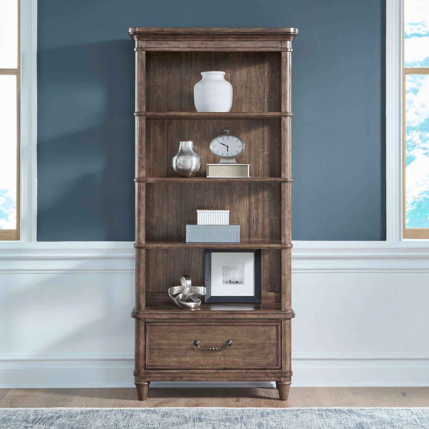 Harrison Heights - Bookcase - Sienna - Hornell Furniture Outlet