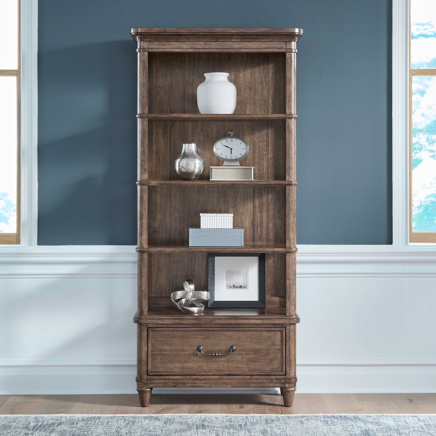 Harrison Heights - Bookcase - Sienna - Hornell Furniture Outlet