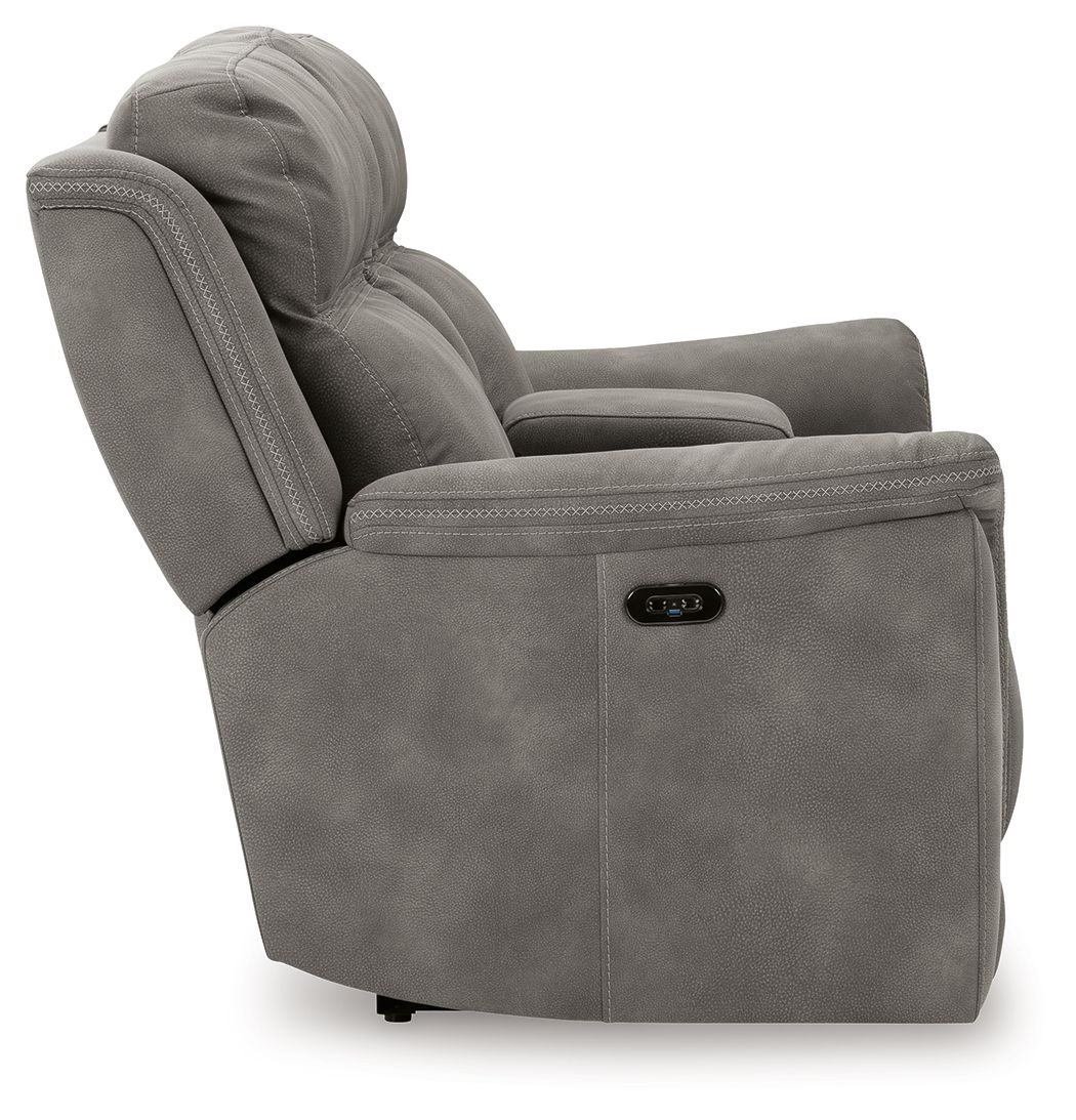 Next - Gen Durapella - Reclining Power Loveseat With Console - Hornell Furniture Outlet