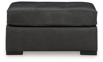 Brindley Pier - Fog - Oversized Accent Ottoman - Hornell Furniture Outlet