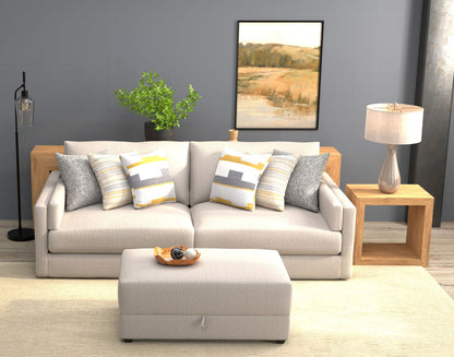 Trevor - Extra Deep Oversized Sofa With Included Storage Cocktail Ottoman - Hornell Furniture Outlet
