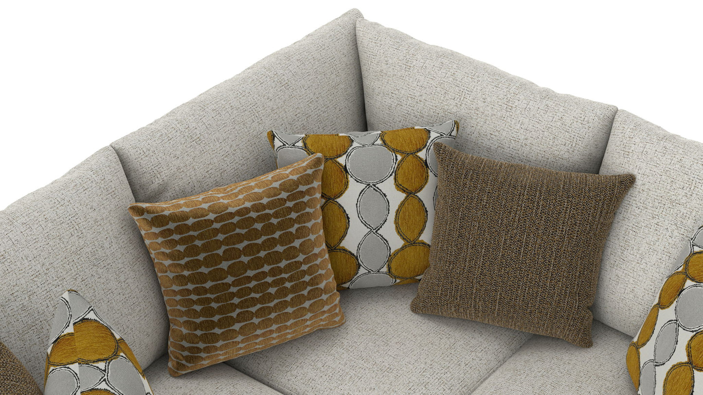 Tori - Sectional With Comfort Coil Seating, Cocktail Ottoman And Accent Pillows Included - Hornell Furniture Outlet