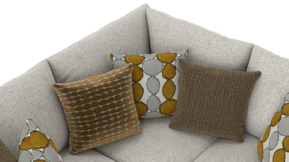 Tori - Sectional With Comfort Coil Seating, Cocktail Ottoman And Accent Pillows Included - Hornell Furniture Outlet