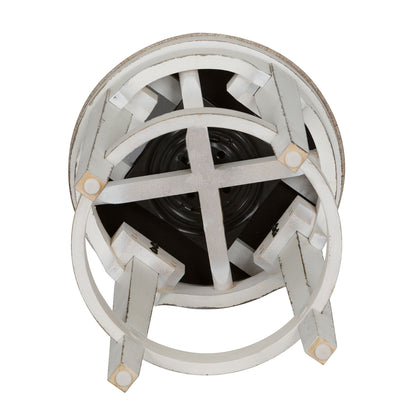 Magnolia Manor - Console Swivel Stool - White - Hornell Furniture Outlet