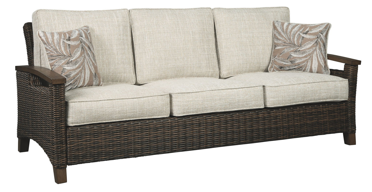 Paradise Trail - Medium Brown - Sofa with Cushion - Hornell Furniture Outlet
