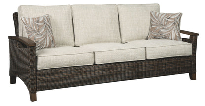 Paradise Trail - Medium Brown - Sofa with Cushion - Hornell Furniture Outlet