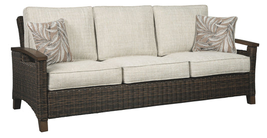 Paradise Trail - Medium Brown - Sofa with Cushion - Hornell Furniture Outlet