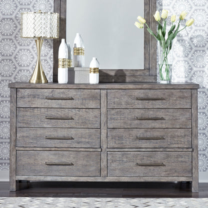 Modern Farmhouse - 8 Drawer Dresser - Hornell Furniture Outlet