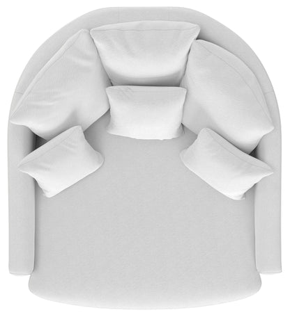 Matty - Round Accent Cuddle Chaise - Hornell Furniture Outlet